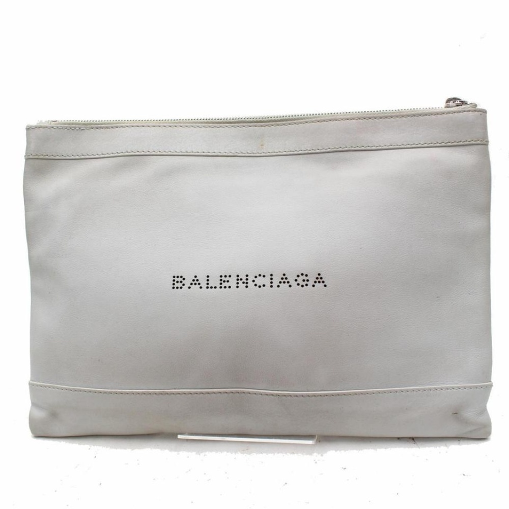 Balenciaga Light Grey Everyday Zip Pouch 868540
